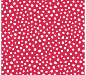 Baumwolle - Pixie Patch Tupfen rot